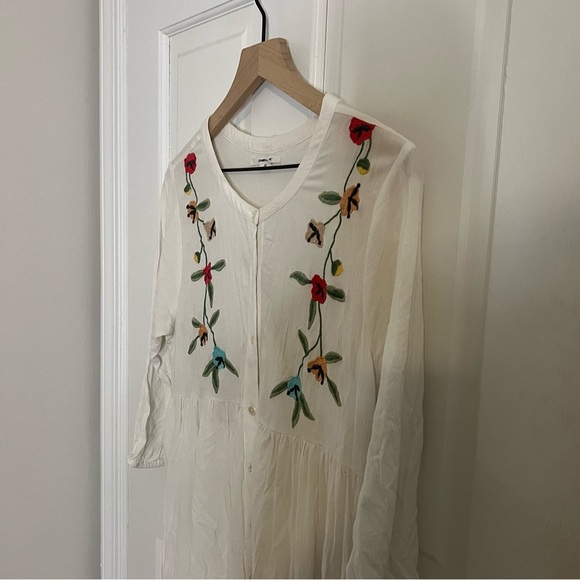 O’Neill Edan Floral Embroidered Babydoll Dress - Picture 10 of 10